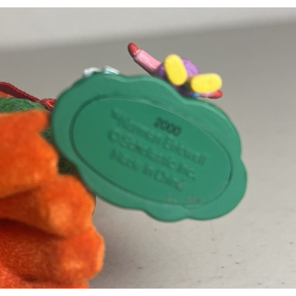 Vintage CLIFFORD The Big Red Dog Fuzzy Christmas Ornament Norman Bridwell 2000 - Picture 7 of 10